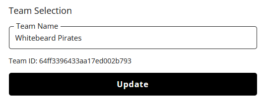 team registration #2